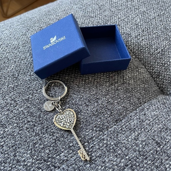 Swarovski Accessories - Swarovski Crystal heart keychain